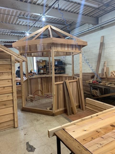 Cedar custom structure detail