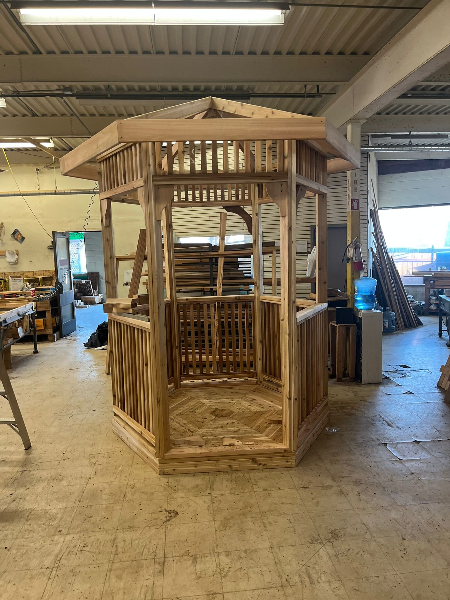Cedar shed exterior